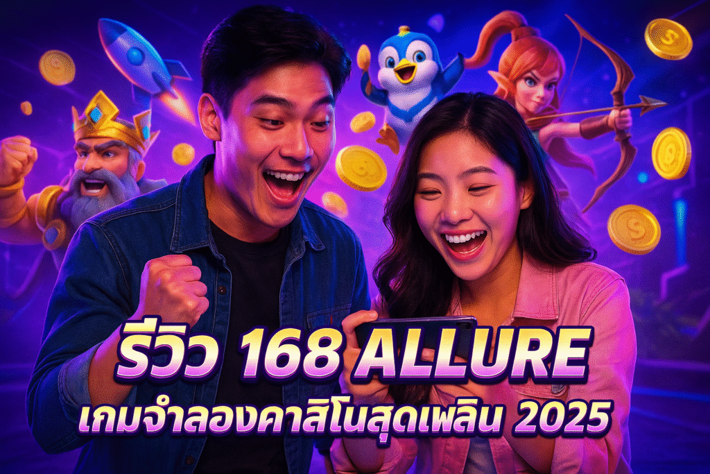 รีวิว 168 ALLURE เกมจำลองคาสิโนสุดเพลิน 2025