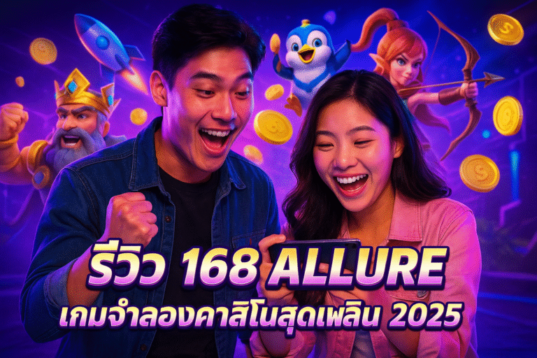 รีวิว 168 ALLURE เกมจำลองคาสิโนสุดเพลิน 2025